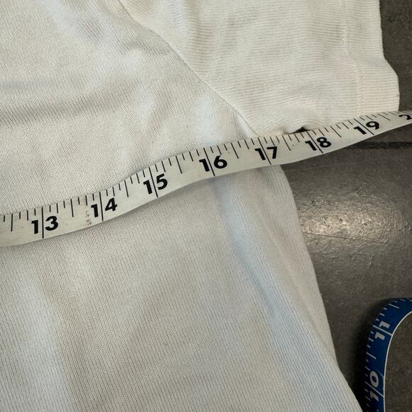 The Loft White Essentials Basic Stretch Knit Short Sleeve Casual Top Medium - Picture 4 of 5